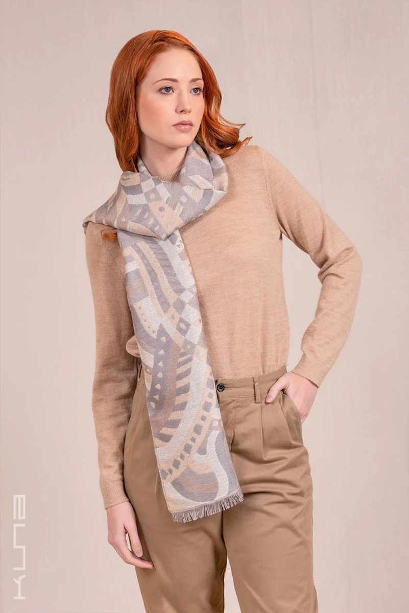 Vaccarella Baby Alpaca & Silk Scarf - Image 9