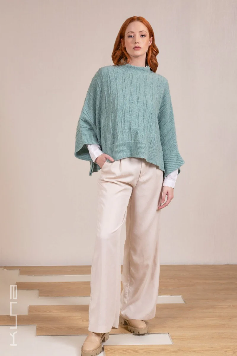 Valery Baby Alpaca Poncho - Image 3