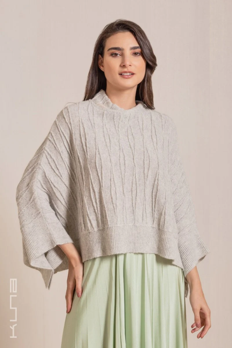 Valery Baby Alpaca Poncho - Image 5