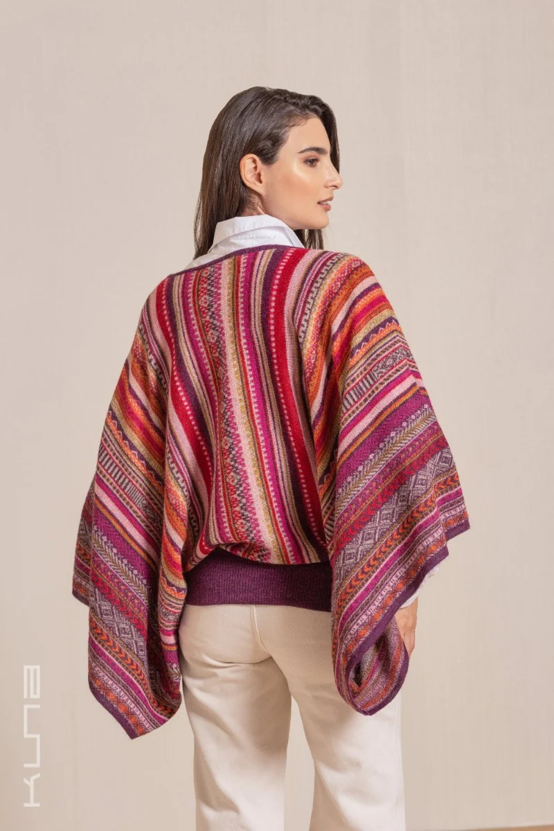 Vilca Baby Alpaca Poncho - Image 10