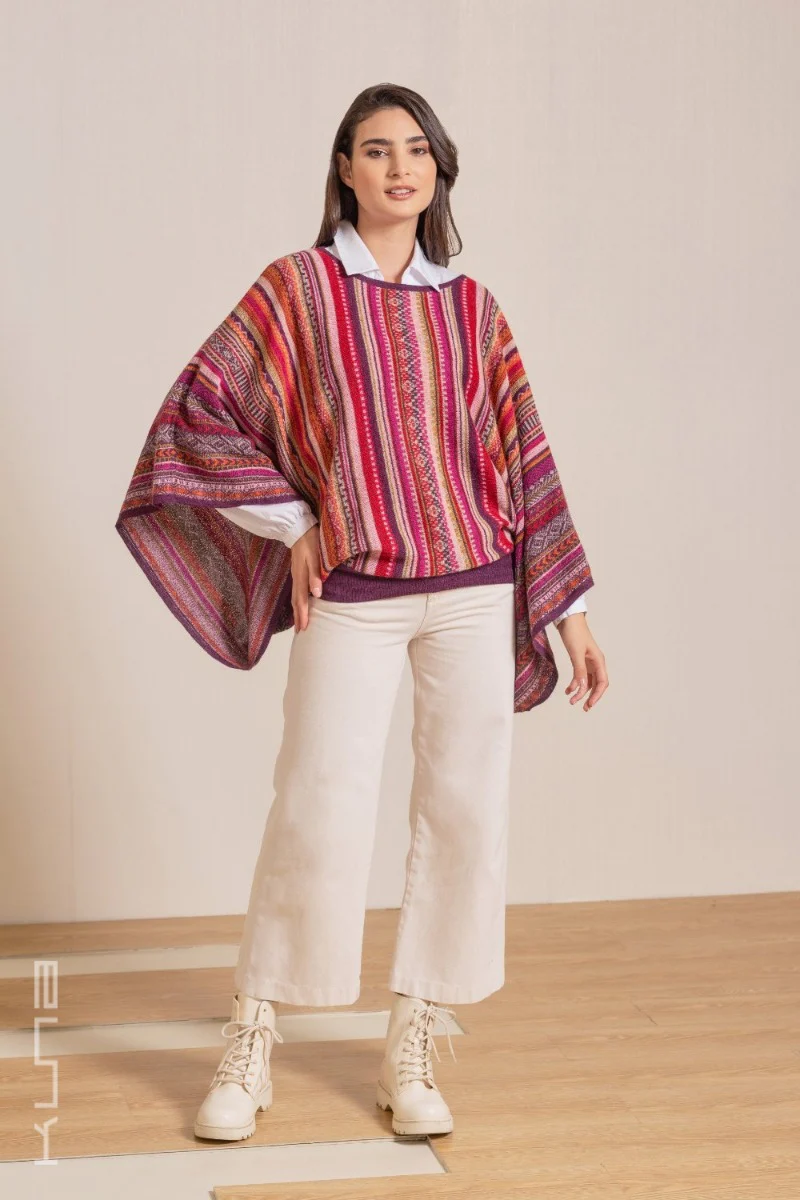 Vilca Baby Alpaca Poncho - Image 11