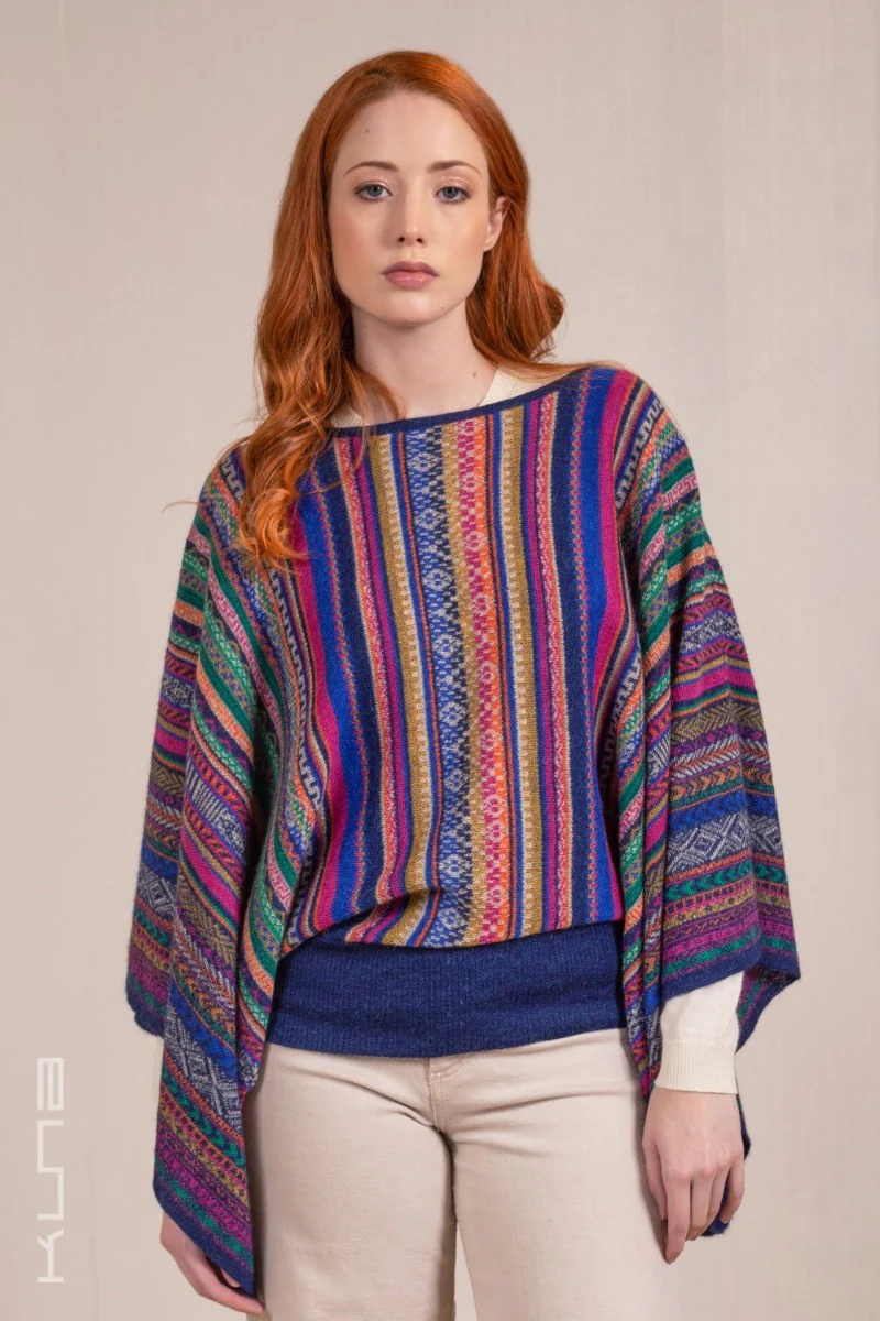Vilca Baby Alpaca Poncho - Image 14