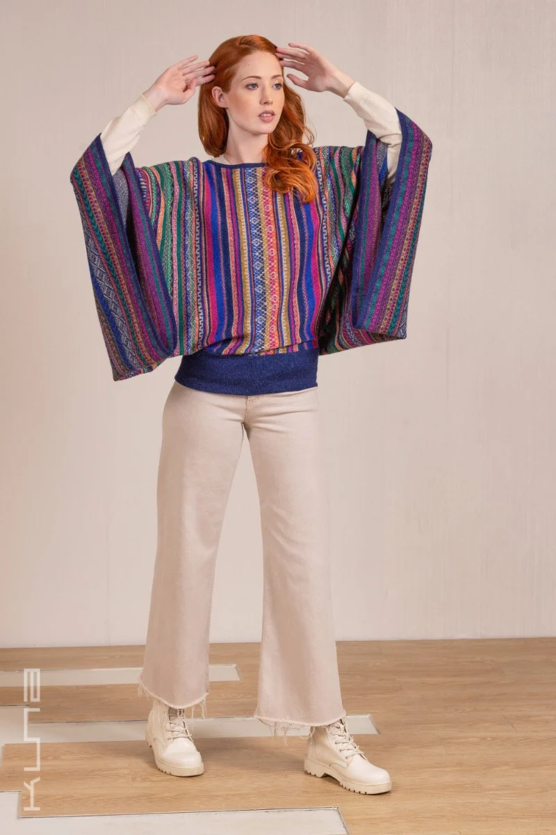 Vilca Baby Alpaca Poncho - Image 6