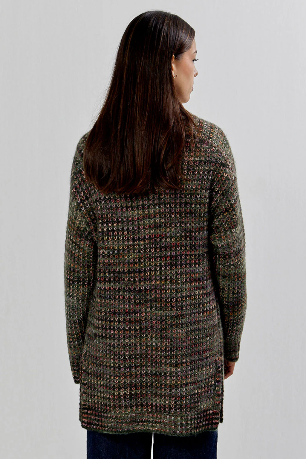 Wari Baby Alpaca Open Cardigan - Image 2