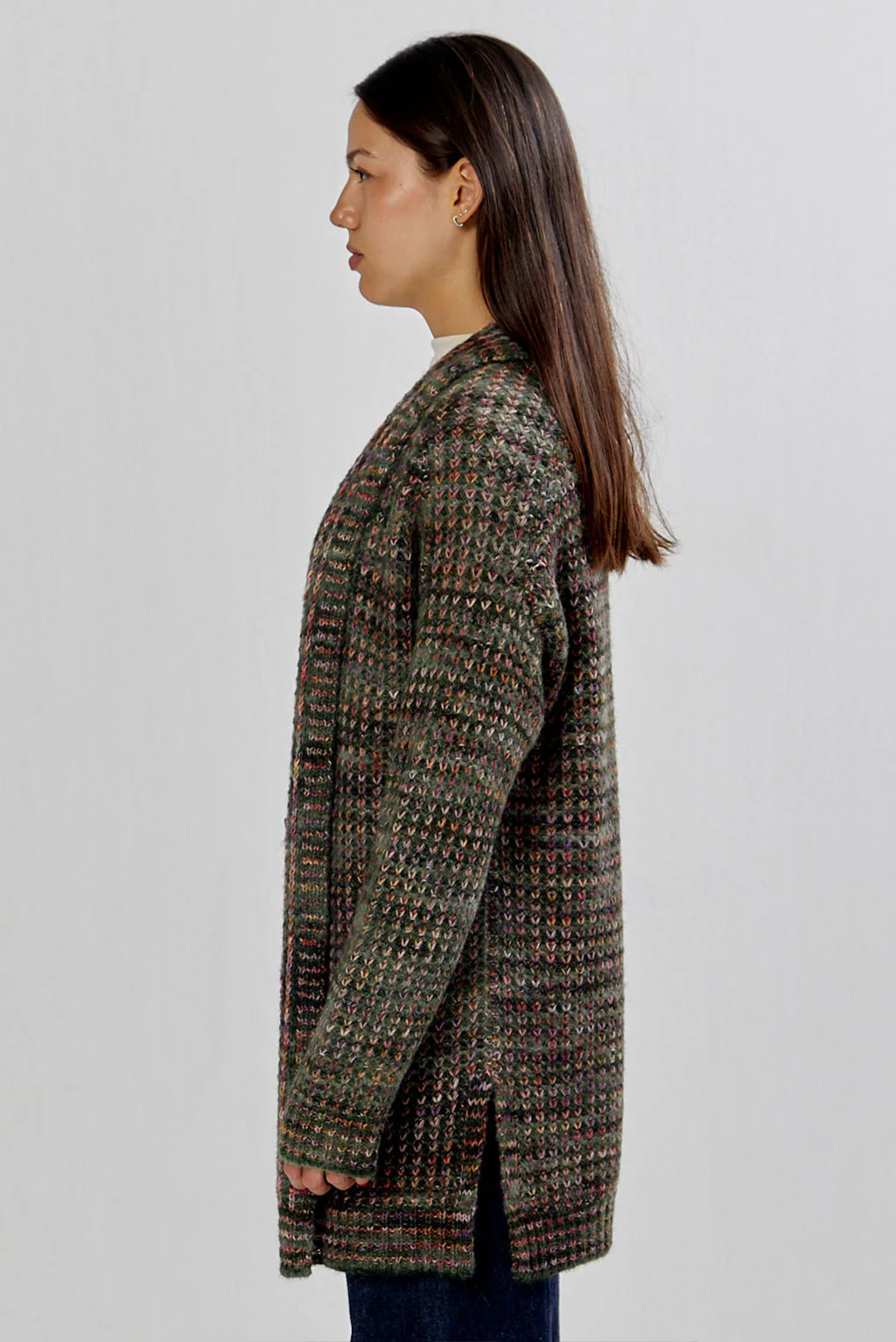 Wari Baby Alpaca Open Cardigan - Image 3
