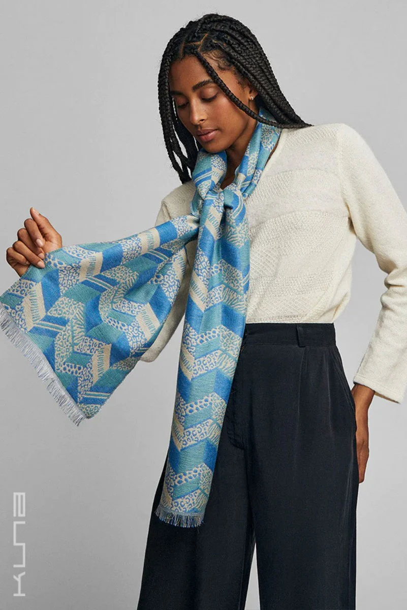 Wildlife Baby Alpaca & Silk Scarf - Image 10