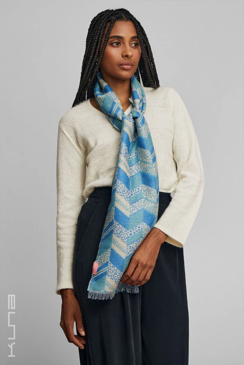 Wildlife Baby Alpaca & Silk Scarf - Image 9