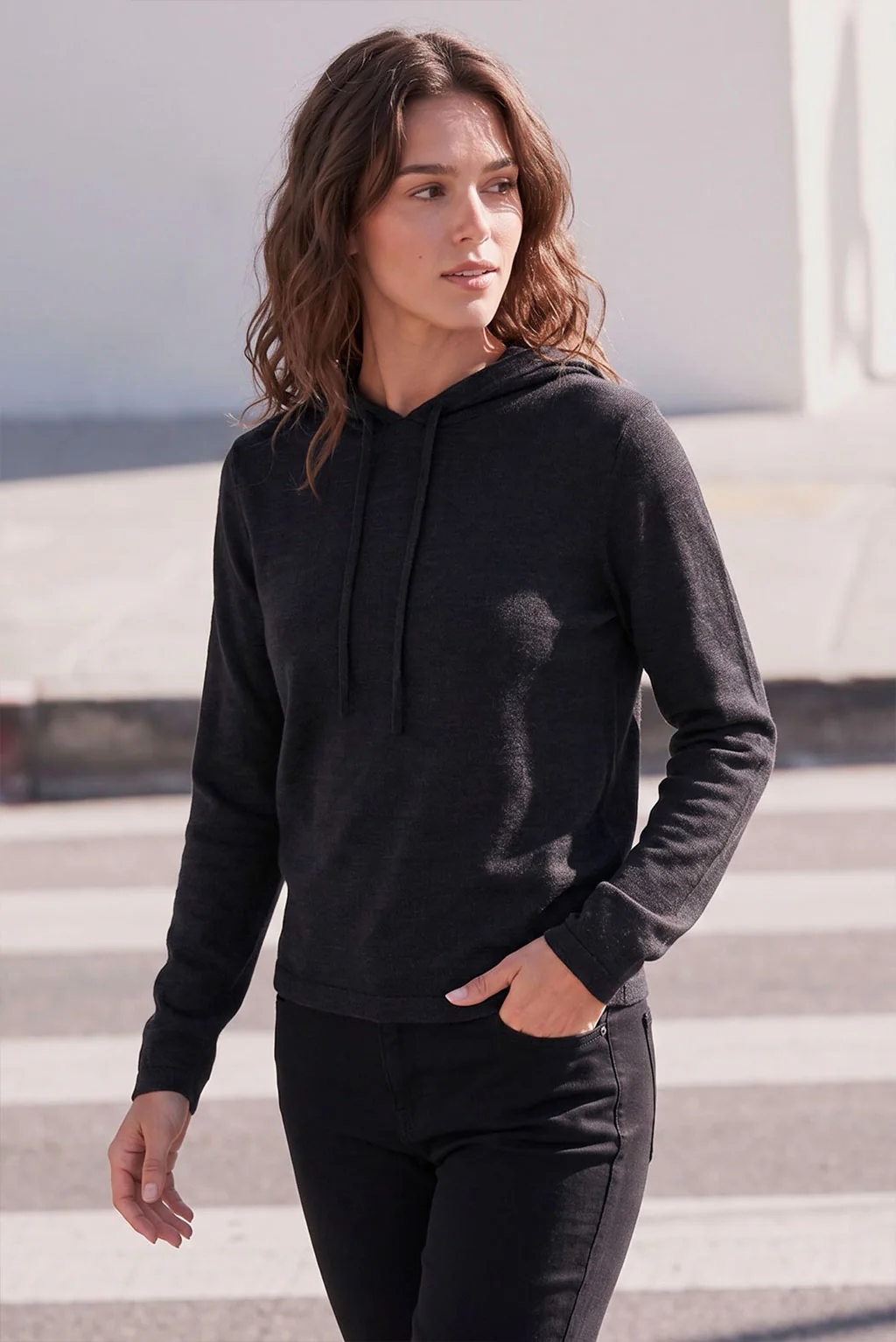 Women's Essential Baby Alpaca Hoodie
