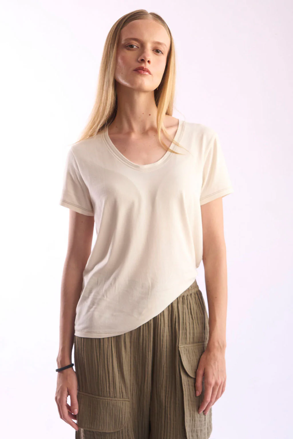 Women's Round-Neck Pima Cotton T-Shirt - Image 6