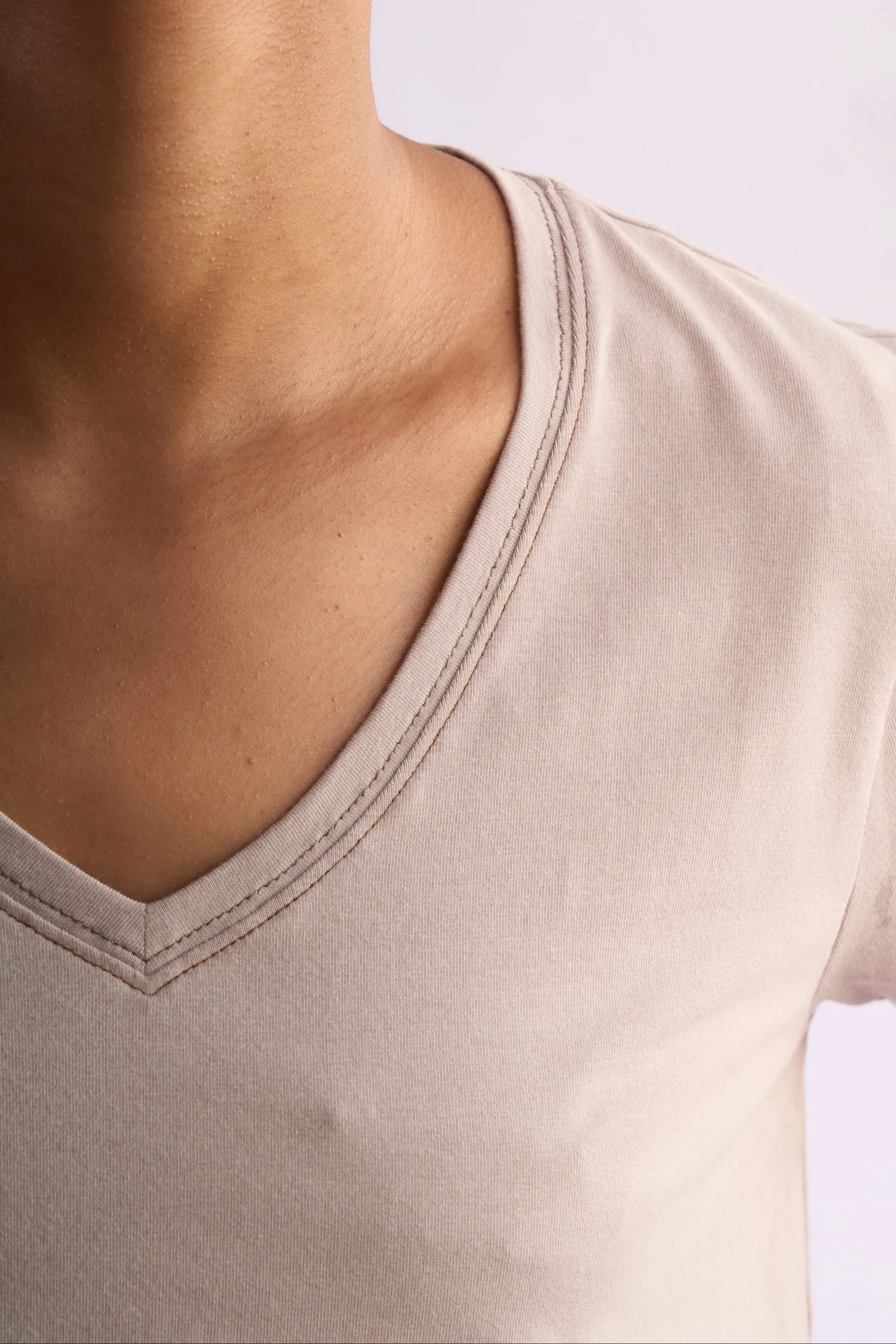 Women's V-Neck Pima Cotton T-Shirt - Image 10